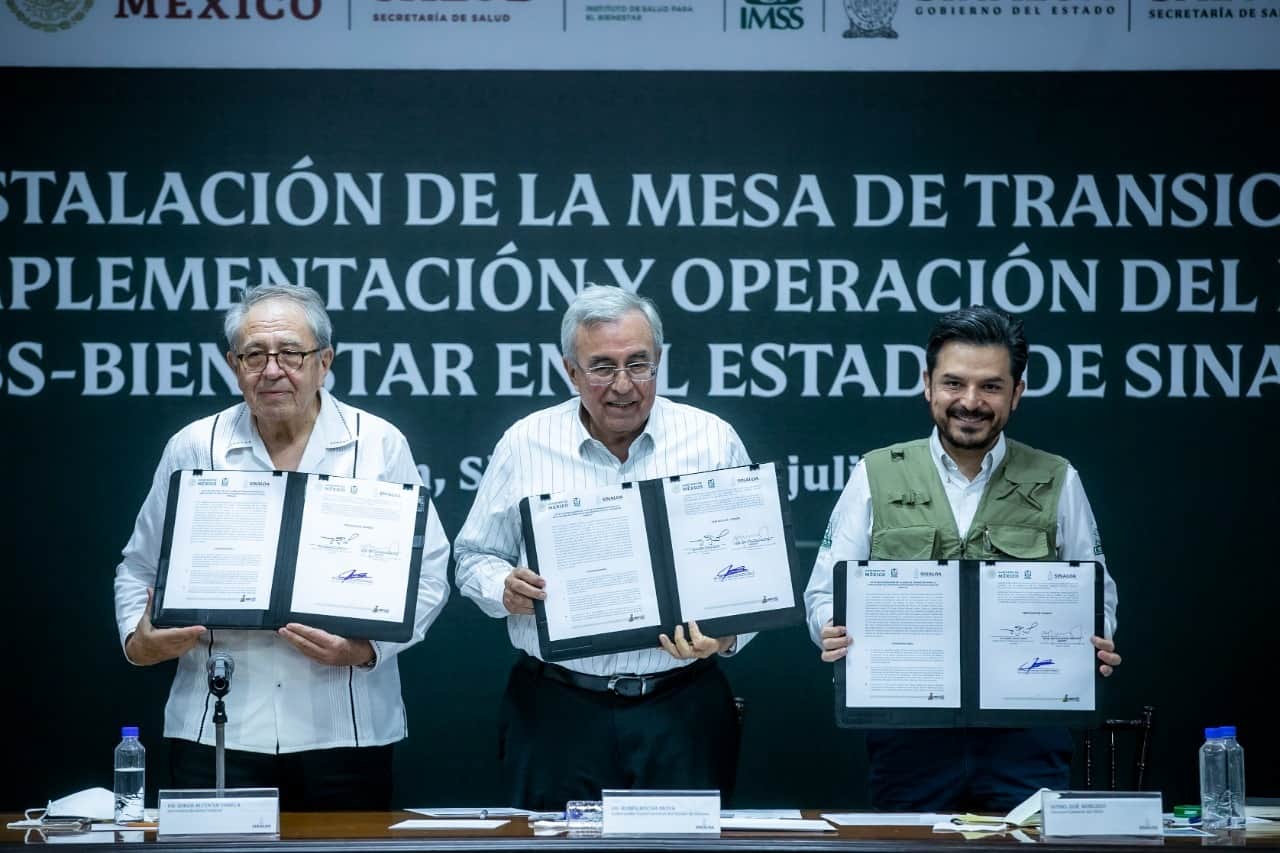 Firma De Convenio Entre Gobierno De Sinaloa Con Imss Bienestar Para Garantizar El Servicio
